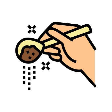 spices add color icon vector. spices add sign. isolated symbol illustrationのイラスト素材