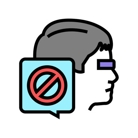 canceled kid boy color icon vector. canceled kid boy sign. isolated symbol illustrationのイラスト素材