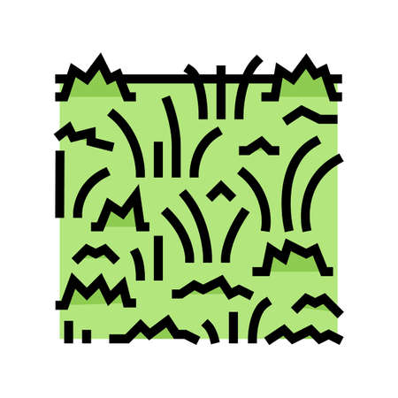meadow park grass color icon vector. meadow park grass sign. isolated symbol illustrationのイラスト素材
