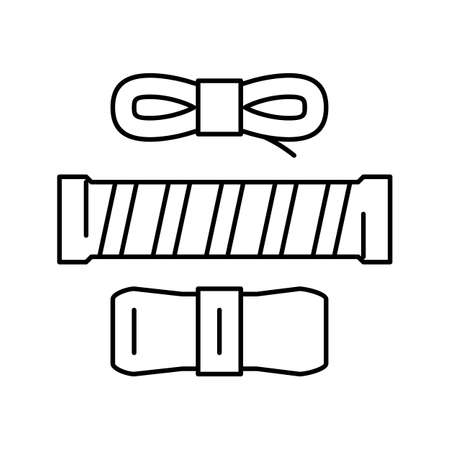 over grips tennis accessory line icon vector illustrationのイラスト素材