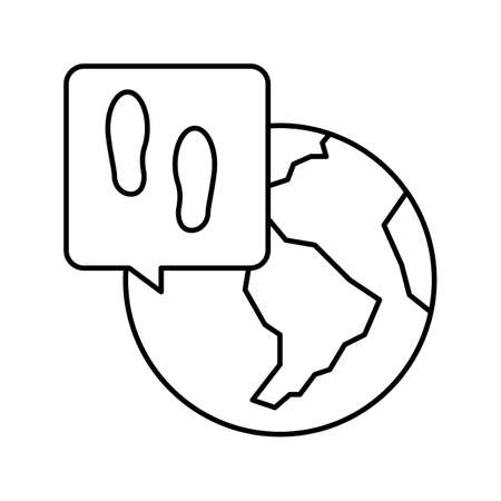 worldwide refugee line icon vector illustrationのイラスト素材