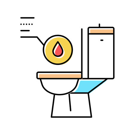 urine with blood color icon vector illustrationのイラスト素材