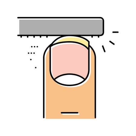 filing nail color icon vector illustrationのイラスト素材