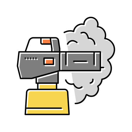 fogging against flying pests color icon vector illustrationのイラスト素材