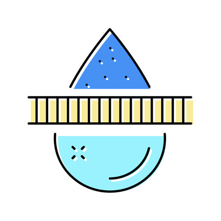 filtered water color icon vector illustrationのイラスト素材