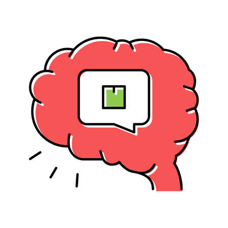 brainstorm design of box color icon vector illustrationのイラスト素材