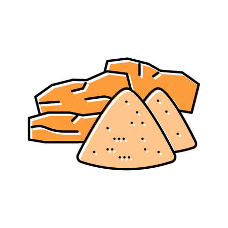 sandalwood aromatherapy color icon vector isolated illustrationのイラスト素材