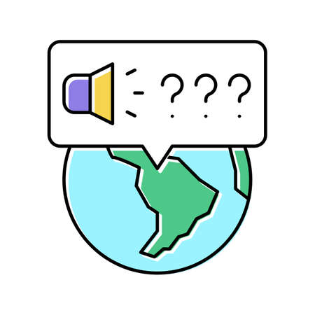 global question about goods color icon vector illustrationのイラスト素材