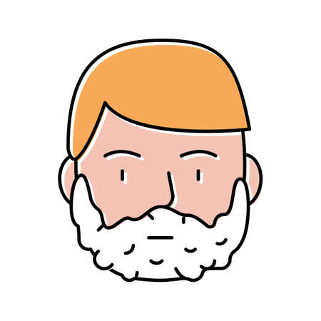 foam for shave on man face color icon vector illustrationのイラスト素材