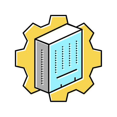 building process color icon vector illustrationのイラスト素材