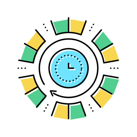 time running future color icon vector illustrationのイラスト素材