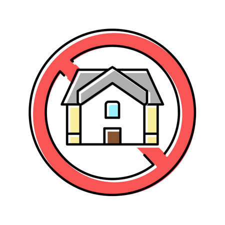 homeless poverty problem color icon vector illustrationのイラスト素材