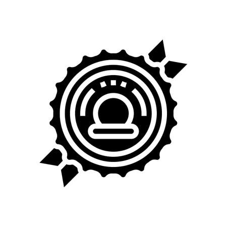 prize sport competition glyph icon vector. prize sport competition sign. isolated contour symbol black illustrationのイラスト素材