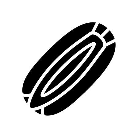 carrot seed glyph icon vector. carrot seed sign. isolated contour symbol black illustrationのイラスト素材