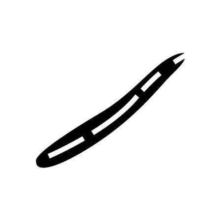 english cucumber glyph icon vector. english cucumber sign. isolated contour symbol black illustrationのイラスト素材