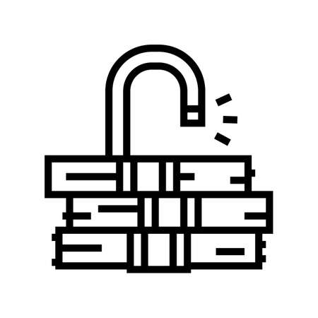 independence financial freedom money line icon vector. independence financial freedom money sign. isolated contour symbol black illustrationのイラスト素材