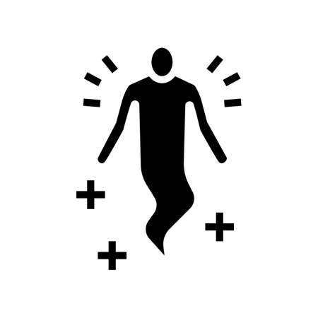 soul human glyph icon vector. soul human sign. isolated symbol illustrationのイラスト素材