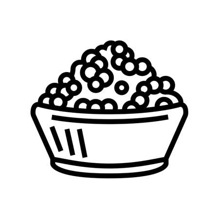 pepper plate line icon vector. pepper plate sign. isolated contour symbol black illustrationのイラスト素材