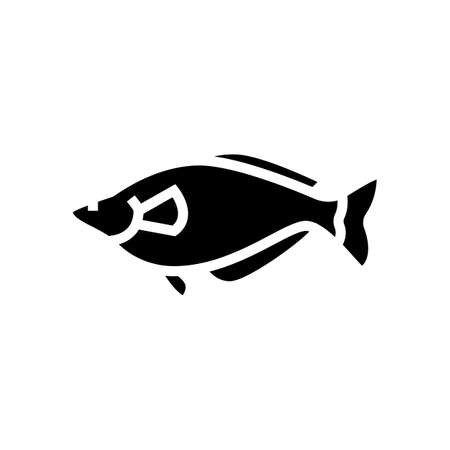 rainbowfish aquarium fish glyph icon vector. rainbowfish aquarium fish sign. isolated symbol illustrationのイラスト素材