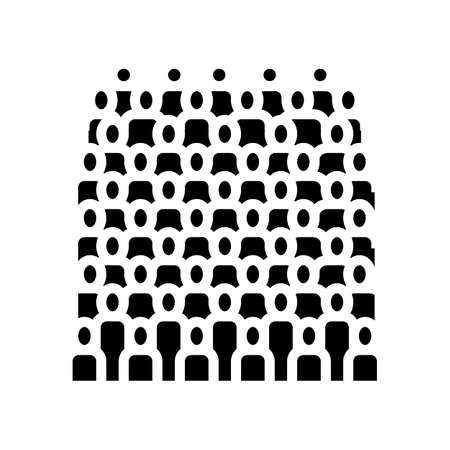 terracotta army glyph icon vector. terracotta army sign. isolated symbol illustrationのイラスト素材