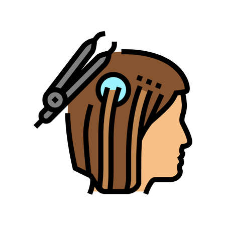 procedure for soldering beams color icon vector. procedure for soldering beams sign. isolated symbol illustrationのイラスト素材