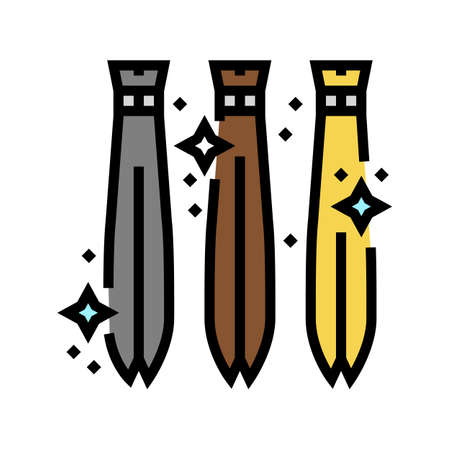 artificial hair color icon vector. artificial hair sign. isolated symbol illustrationのイラスト素材