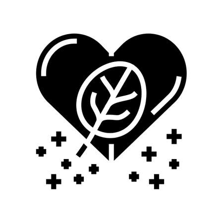 healthy spinach glyph icon vector. healthy spinach sign. isolated contour symbol black illustrationのイラスト素材