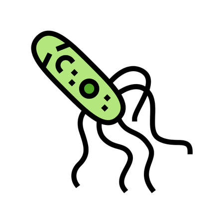 cell bacteria virus color icon vector. cell bacteria virus sign. isolated symbol illustrationの写真素材