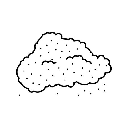 ground pepper mixture line icon vector. ground pepper mixture sign. isolated contour symbol black illustrationのイラスト素材
