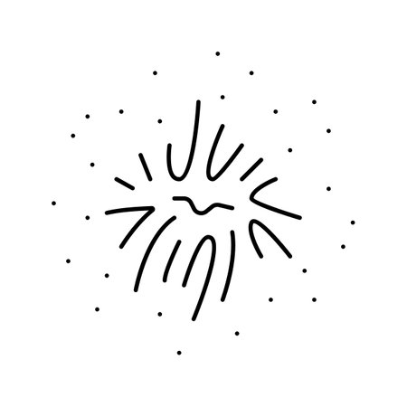 scar contractures line icon vector. scar contractures sign. isolated contour symbol black illustrationのイラスト素材