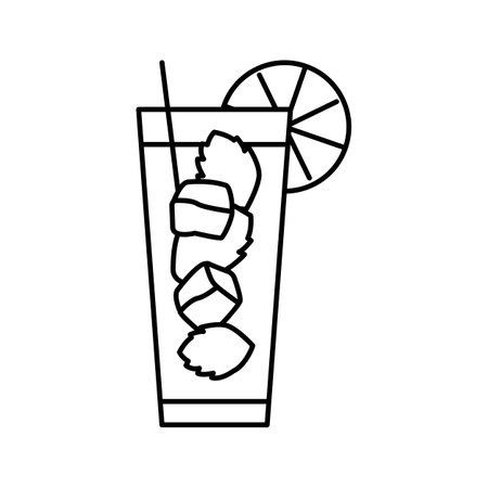 cosmopolitan cocktail glass drink line icon vector. cosmopolitan cocktail glass drink sign. isolated contour symbol black illustrationのイラスト素材