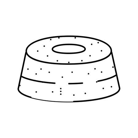 food cake dessert line icon vector. food cake dessert sign. isolated contour symbol black illustrationのイラスト素材
