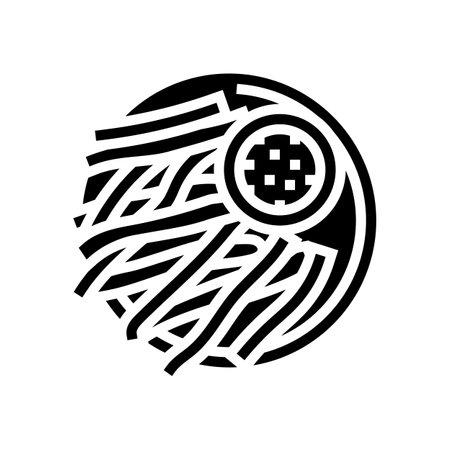 fries sweet potato glyph icon vector. fries sweet potato sign. isolated symbol illustrationのイラスト素材