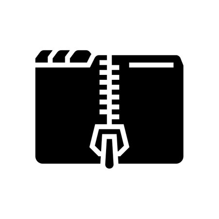 archive folder glyph icon vector. archive folder sign. isolated symbol illustrationのイラスト素材