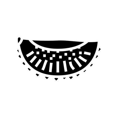 cut fresh kiwi glyph icon vector. cut fresh kiwi sign. isolated symbol illustrationのイラスト素材