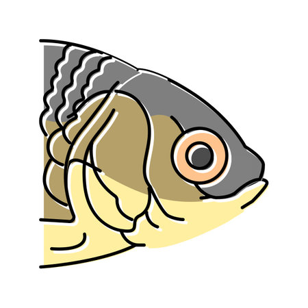 fish animal zoo color icon vector. fish animal zoo sign. isolated symbol illustration