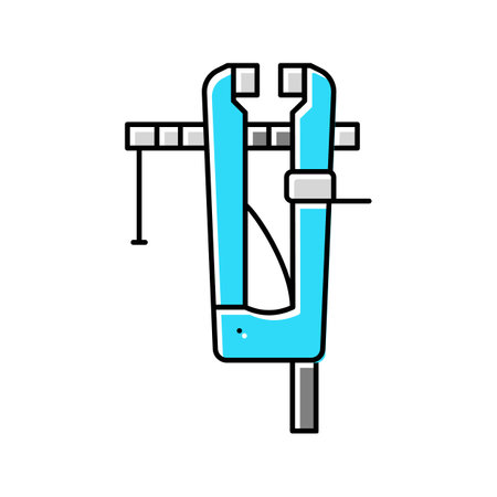 leg vice color icon vector. leg vice sign. isolated symbol illustrationのイラスト素材