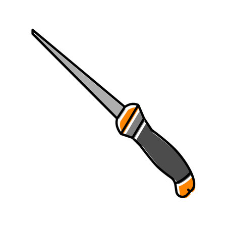 wallboard saw color icon vector. wallboard saw sign. isolated symbol illustrationのイラスト素材