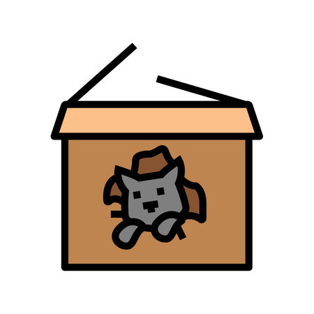 through preposition english color icon vector. through preposition english sign. isolated symbol illustrationのイラスト素材