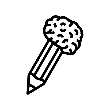 idea brain human line icon vector. idea brain human sign. isolated contour symbol black illustrationのイラスト素材