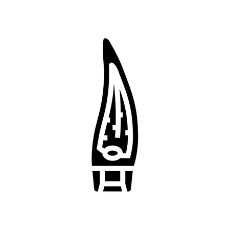 gel aloe vera glyph icon vector. gel aloe vera sign. isolated symbol illustrationのイラスト素材