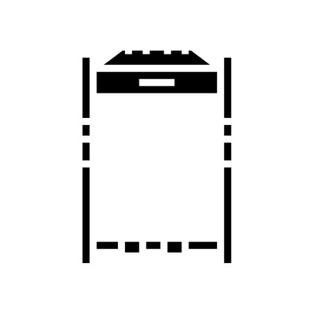 power rack fitness sport glyph icon vector. power rack fitness sport sign. isolated symbol illustrationのイラスト素材