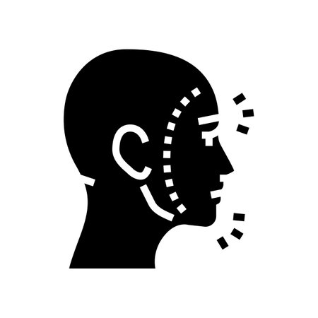 face pain body ache glyph icon vector. face pain body ache sign. isolated symbol illustrationのイラスト素材