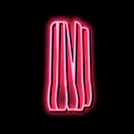 lemongrass herb aromatherapy neon glow icon illustrationのイラスト素材