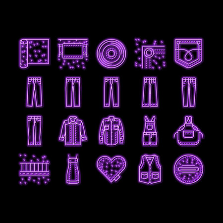 drill equipment construction neon glow icon illustrationのイラスト素材