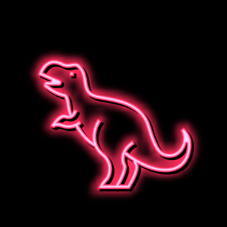 dinosaur prehistoric animal color icon vector illustrationのイラスト素材