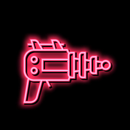 futuristic weapon geek color icon vector illustrationのイラスト素材