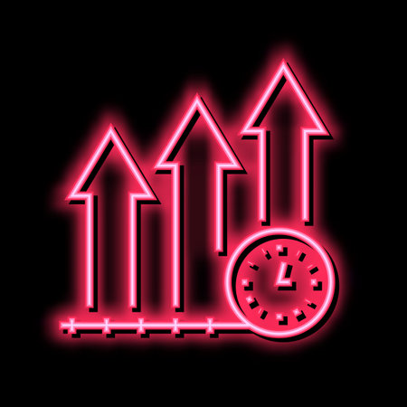 growth productivity color icon vector illustration signのイラスト素材
