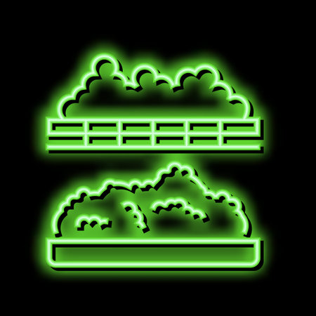 coagulation cheese production neon glow icon illustrationのイラスト素材