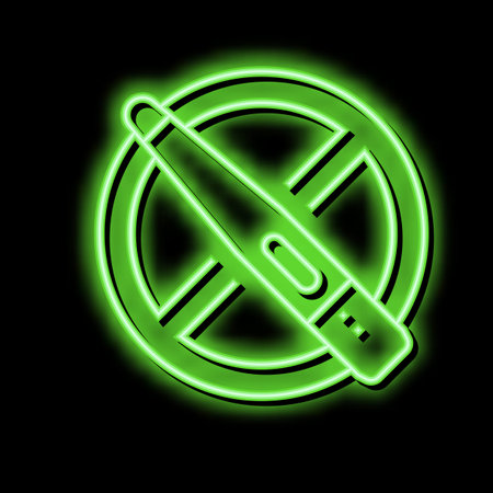 infertility problem neon glow icon illustrationのイラスト素材